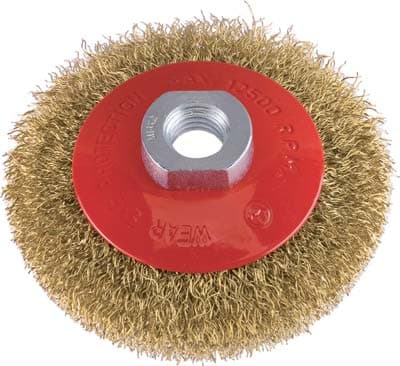 Spazzola Acciaio Conica con Filetto PG 467.00 mm .M14 90 F 2 Pezzi - 2