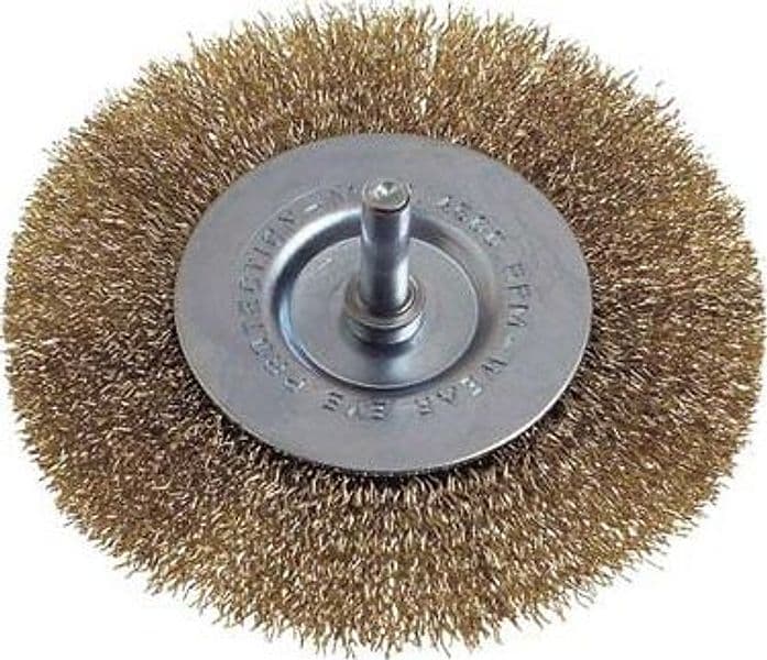 Spazzola Acciaio Circolare con Gambo PG 468.50 g 6 x 25 mm 40 mm 5 Pezzi - 2