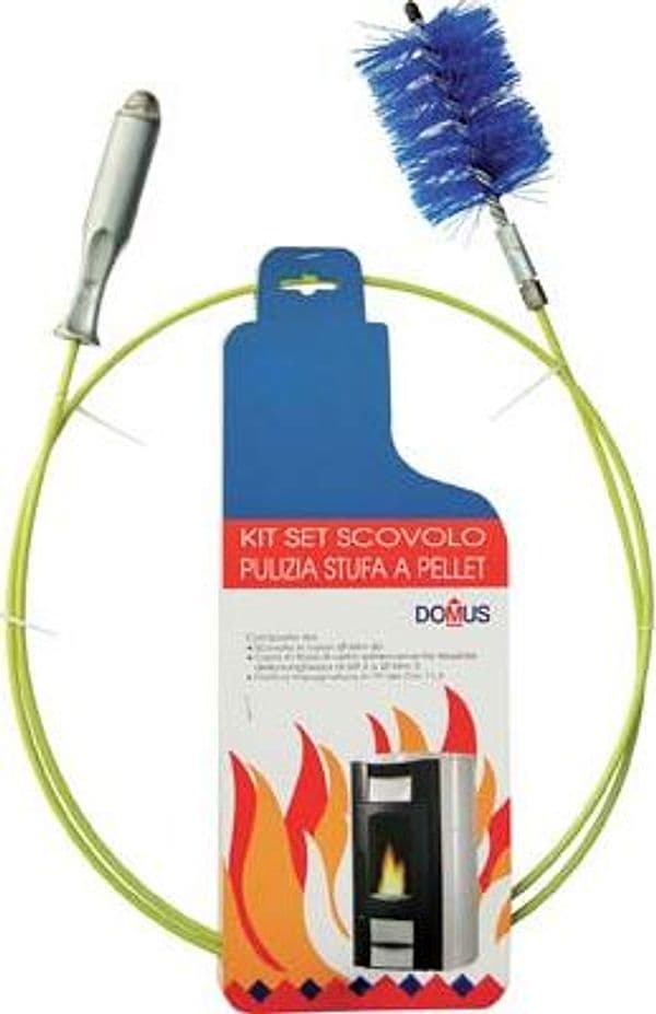 Scovolo Kit Pulizia Stufa Pellet Domus H.2 m 80 mm