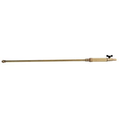 Lancia con Rubinetto a Farfalla per Pompa Rame Ottone 8 mm 50 cm 6 Pezzi - 2