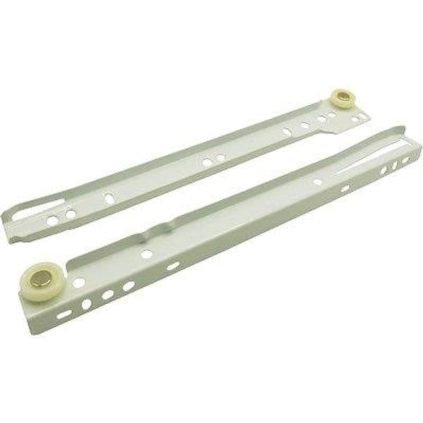 Guida Cassetto Sfilabile con Ruote Teflon Bianco 25 kg 45 cm 4 Pezzi – Autres