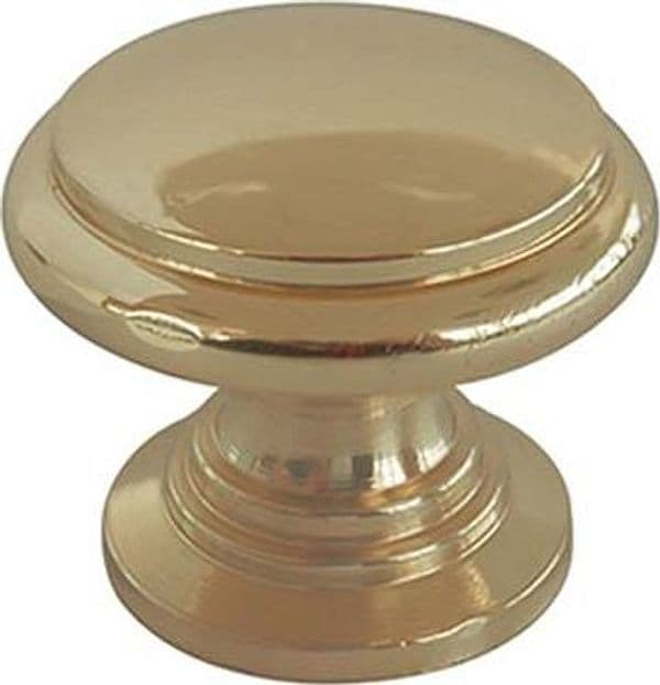 Pomolo Ottone Tornito Testa Piana Lucido 20 x 17 mm 5 Pezzi – Autres