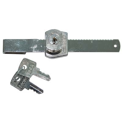 Serratura a Cilindro Vetrine Scorrevoli Nichelato 100 a 135 mm 7 mm 5 Pezzi - 2
