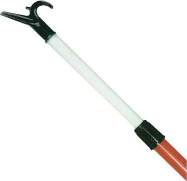 Asta Prendiabiti Telescopica Acciaio Plasticato H 150 80 cm 5 Pezzi - 2