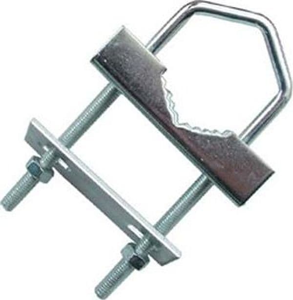 Zanca Antenna a Ringhiera Acciaio Zincato 25 a 40 mm 12 x 6,5 cm 10 Pezzi – Autres