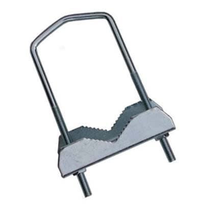 Zanca Antenna Parabola a Ringhiera 25 a 50 mm 12 x 5,5 cm 10 Pezzi - 2