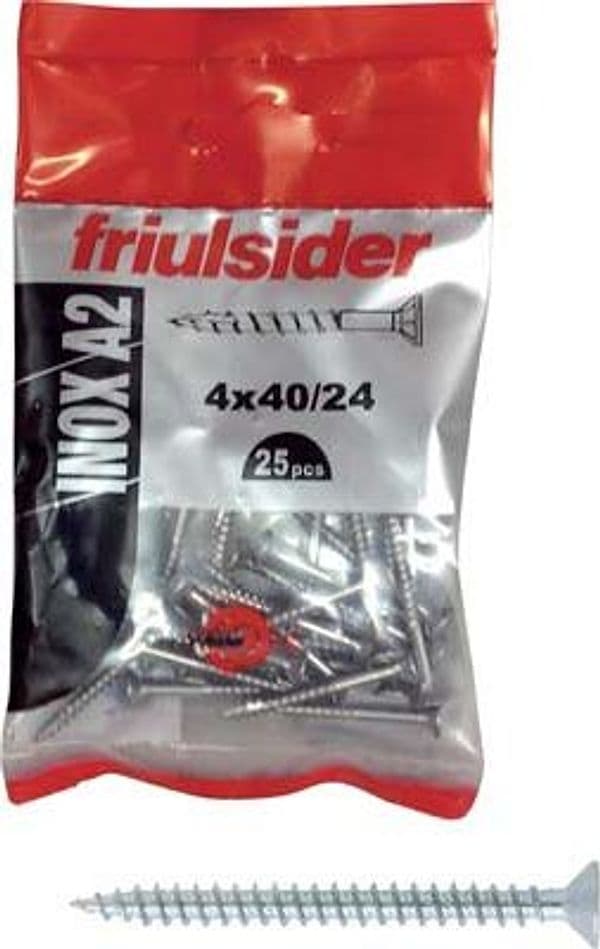Vite Truciolare TSP Inox A2 Self Friulsider 5 x 60 mm 25 Pezzi