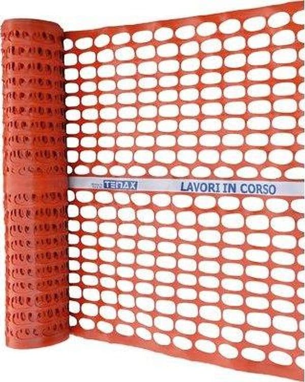 Rete Protezione Cantiere Lavori in Corso Tenax 150 g Mq H.cm 180 ml 50