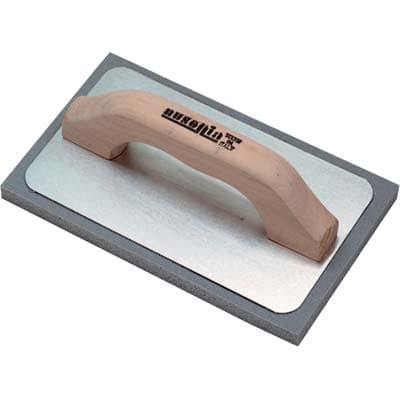 Frattone Gomma Ausonia Grigia Base Alluminio Legno 135 x 215 mm 2 Pezzi - 2