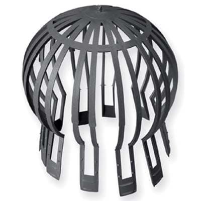 Parafoglie per Gronde Pe Nero per Fori 60 a 120 mm 15 Pezzi - 2