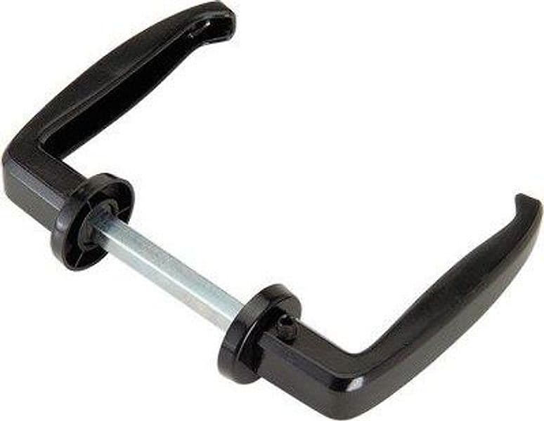 Maniglie per Porta Metallo 357 Combi Q8 Nera 64 a 77 mm 5 Pezzi - 2