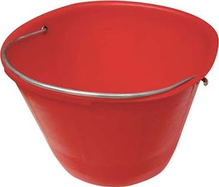 Secchio Muratore Pe Rosso D. Litri .zincato 8 M 36 cm 10 Pezzi - 2