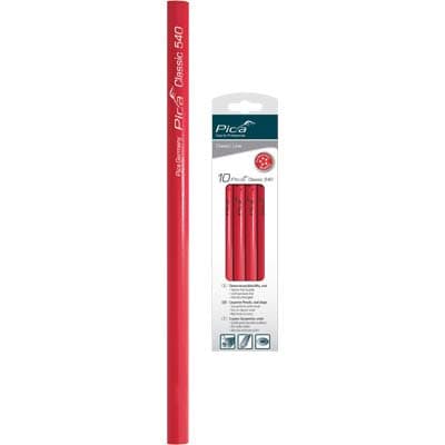 Matita Classic Rossa 540 Pica Mina Tenera 24 cm 10 Pezzi - 2