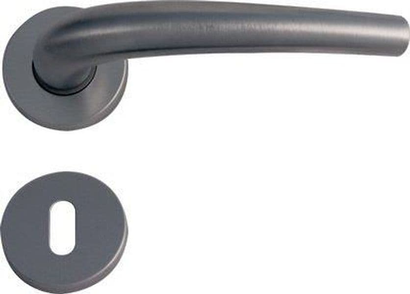 Maniglia Torino Cromo Rosetta Foro Patent Q8 2 Pezzi - 2