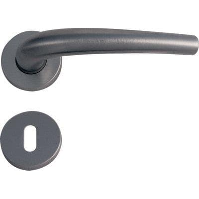Maniglia Torino Cromo Rosetta Foro Patent Q8 2 Pezzi - 2