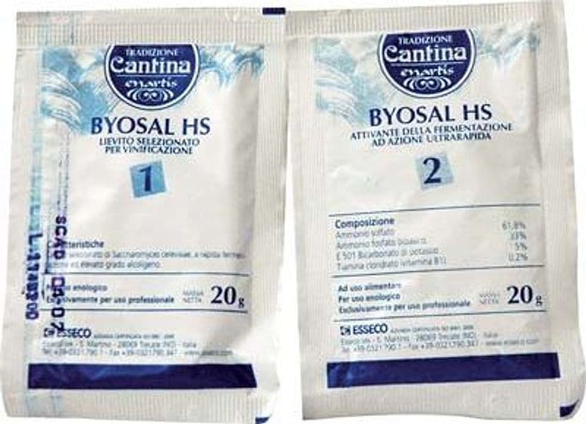 Lievito Enologico con Attivante Byosal Hs Esseco 20 g con 20 10 Pezzi - 2