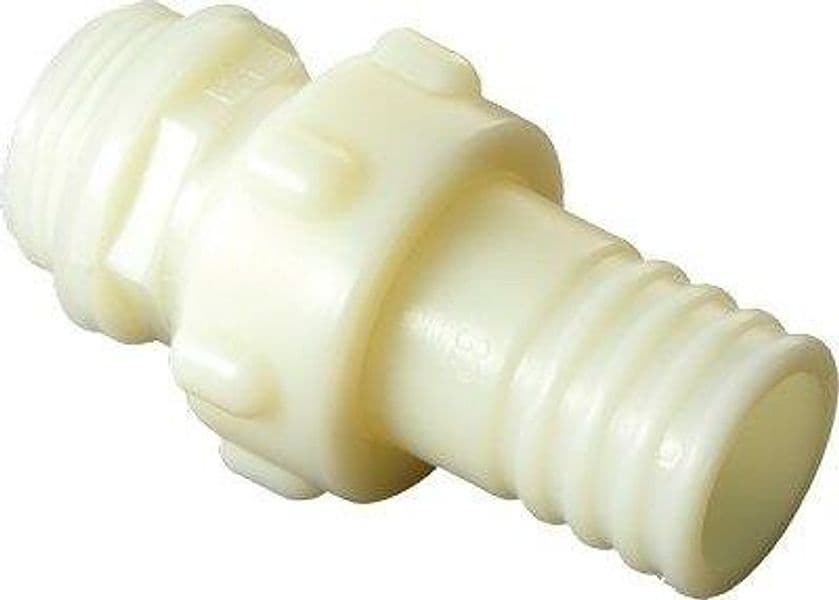 Portagomma Nylon Dritto Filetto Maschio 3 Pezzi per 2 M 3 Pezzi - 2