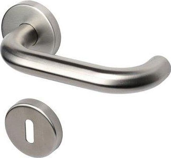 Maniglia Olarix Rosetta Foro Patent Cottali Acciaio Inox Satinato 2 Pezzi - 2