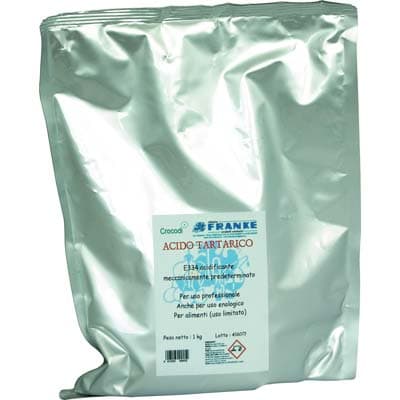 Acido Tartarico Enologico E334 Franke 1 kg 5 Pezzi - 2