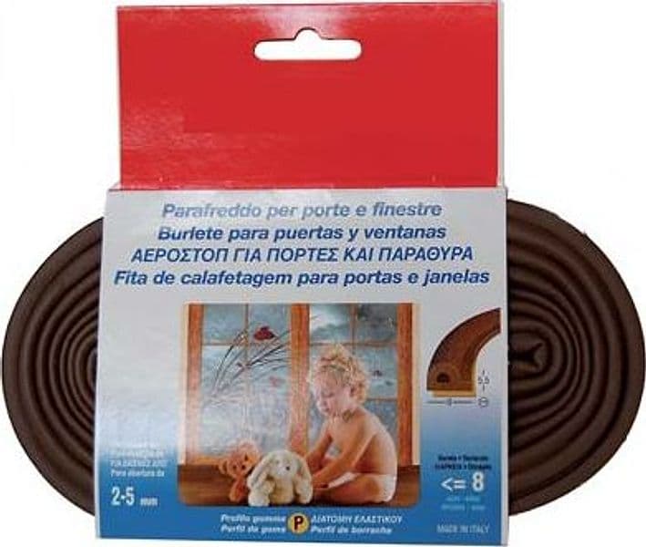 Parafreddo Geko Strip Profilo P Gomma Epdm Espansa Marrone 6 m 10 Pezzi - 2