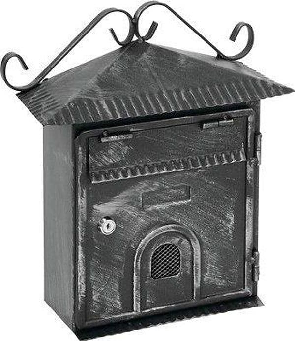 Cassetta Posta Portoncino Plus Acciaio Vern Nero Argento Mm 220X80 H.mm 340 - 2