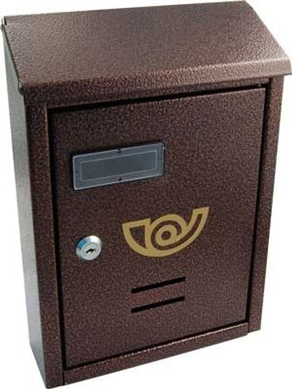 Cassetta Posta Tradizione Deluxe Acciaio Vern Nero Rame Mm 210X70 H.mm 300 - 2