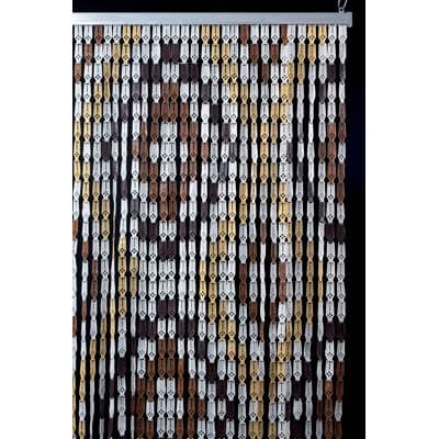 Tendina Pronta Rombi a Piastrine Plastica Cm 120 H.cm 230 - 2