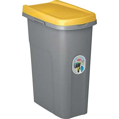 Pattumiera Immondizia Eco System Stefanplast Giallo Lt 25 cm 39X24 H.cm 51 - 2