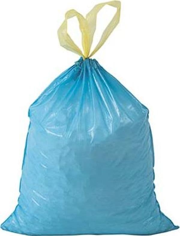 Sacco Immondizia Casa con Maniglie Azzurro 55 x 65 cm 15 Pezzi - 2