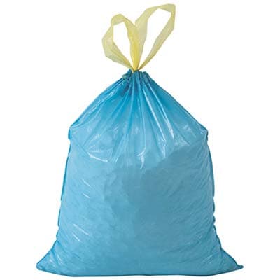 Sacco Immondizia Casa con Maniglie Azzurro 55 x 65 cm 15 Pezzi - 2