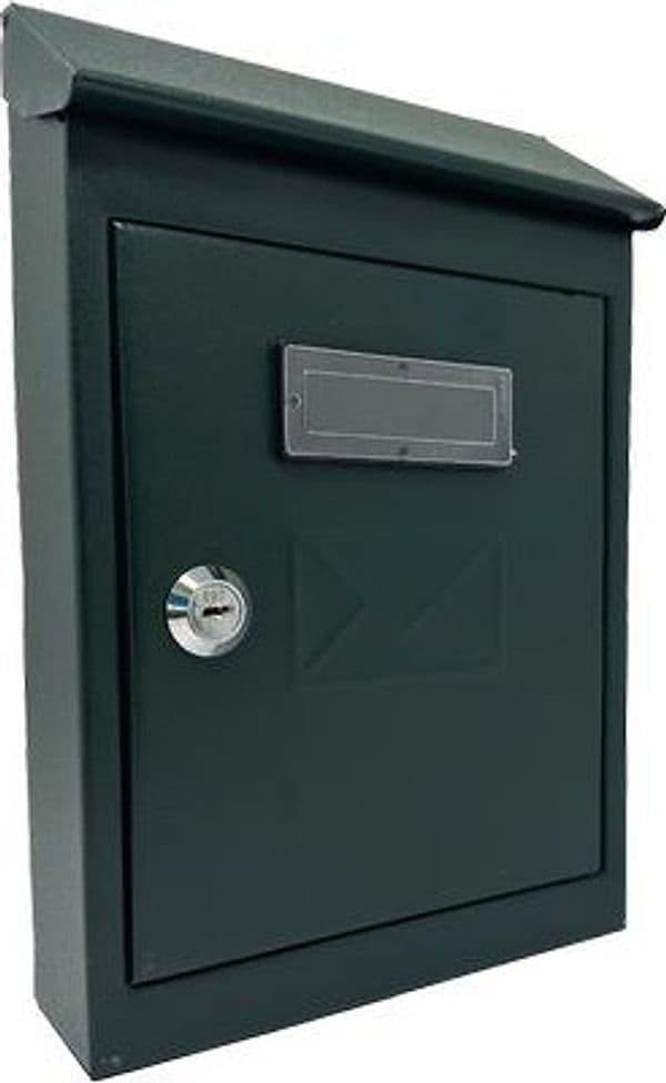 Cassetta Posta Tradizione con Cilindro Maxi Acciaio Vern Verde 200X60 H.300 - 2