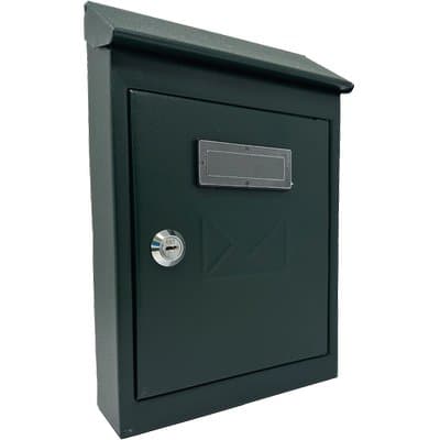 Cassetta Posta Tradizione con Cilindro Maxi Acciaio Vern Verde 200X60 H.300 - 2