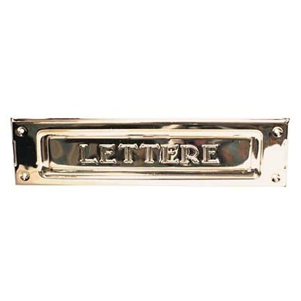 Bucalettere Posta da Applicare Ottone Lucido Mm 235X60 – Autres