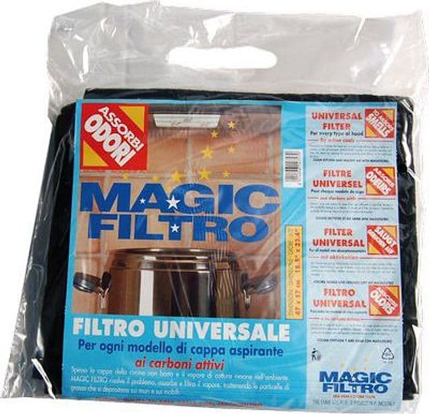 Filtro per Cappa Aspirante Odori Magic Nero 47 x 57 cm 5 Pezzi - 2