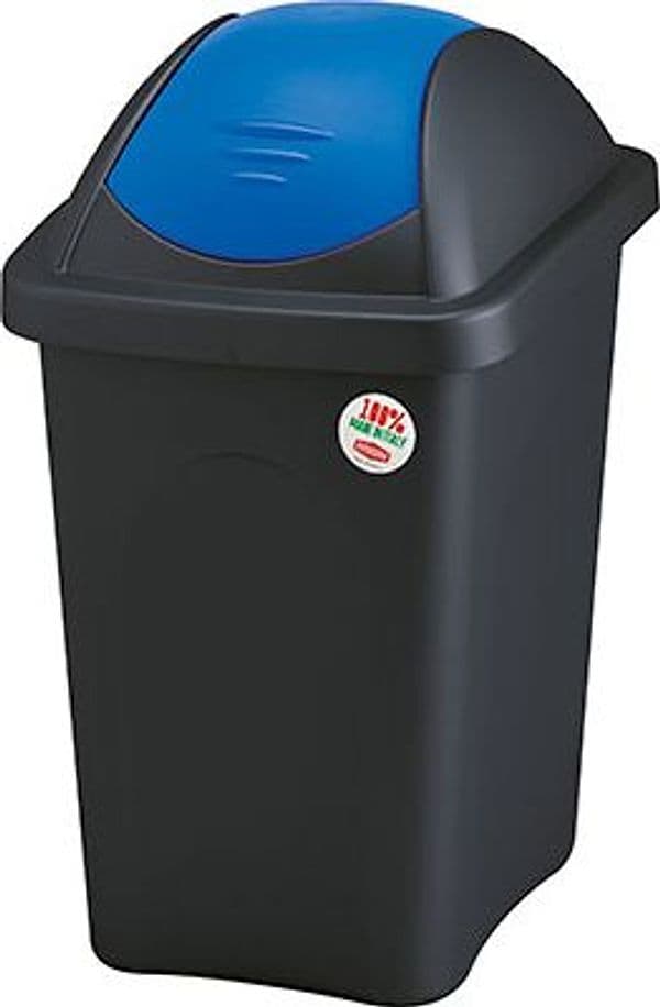 Bidone Immondizia Multipat Stefanplast Blu H 39 x 39 cm 60 L 68 cm 2 Pezzi - 2