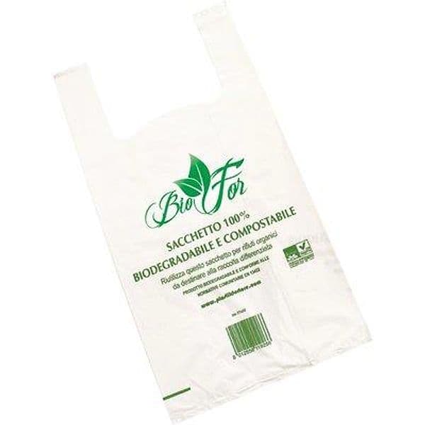 Sacco Spesa Bio Shopper con Soffietto con 12X40 24 cm 500 Pezzi - 2