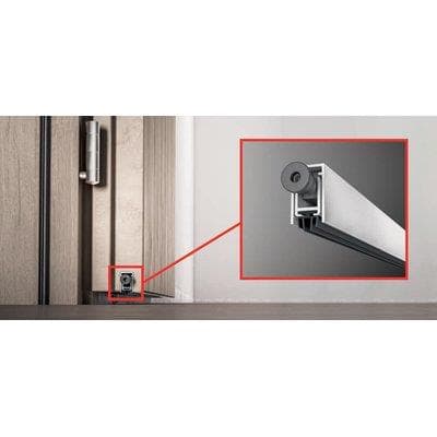 Parafreddo Sottoporta a Ghigliottina Regolabile Alluminio Mm 13X28 Cm 43 - 2