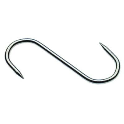 Gancio Macellaio 2 Punte Inox 120 x 5 mm 10 Pezzi - 2