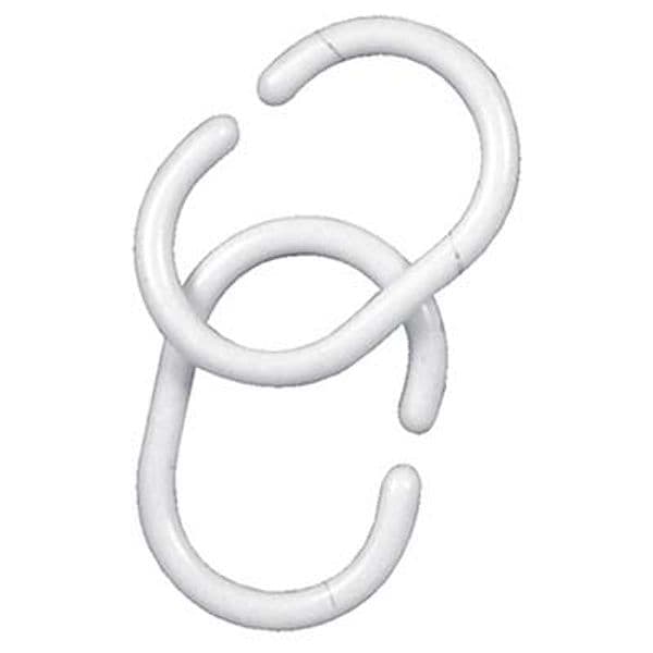 Anello ABS per Tenda Doccia Bianco per Tubo 25 mm 12 Pezzi - 2