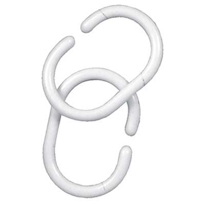 Anello ABS per Tenda Doccia Bianco per Tubo 25 mm 12 Pezzi - 2