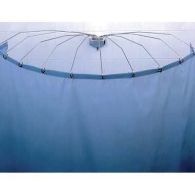 Reggitenda ad Ombrello per Doccia Inox Aste 8 180 ° - 2