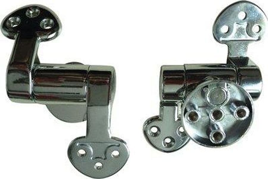 Cerniere Sedile WC Slow Close Domus Zama Cromata 2 Pezzi