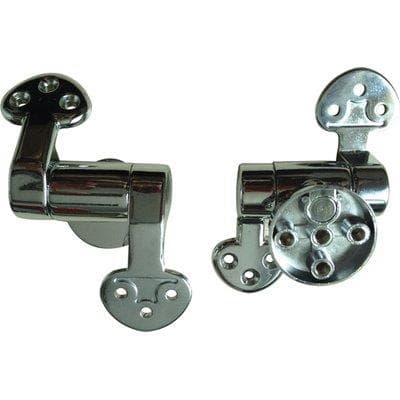 Cerniere Sedile WC Slow Close Domus Zama Cromata 2 Pezzi - 2