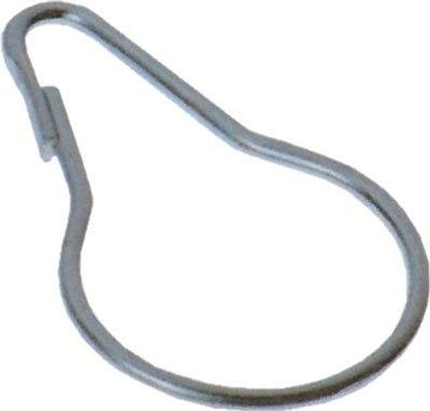Anello Acciaio per Tenda Doccia Zincocromato per Tubo 25 mm 200 Pezzi - 2