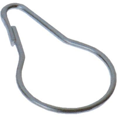 Anello Acciaio per Tenda Doccia Zincocromato per Tubo 25 mm 200 Pezzi - 2