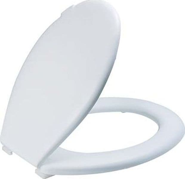 Sedile WC Everest Saniplast Termoplastica Bianco Cm 37,3X46,7 Coprivaso - 2