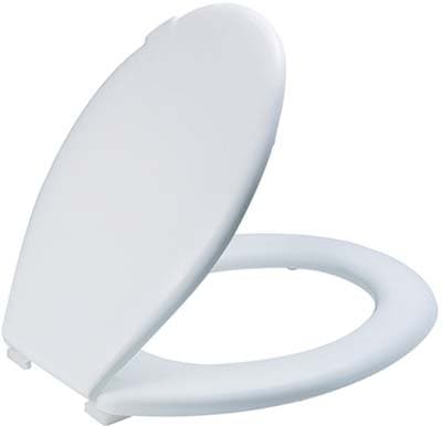 Sedile WC Everest Saniplast Termoplastica Bianco Cm 37,3X46,7 Coprivaso - 2