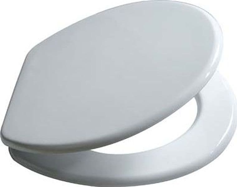 Sedile WC Domus MDF Bianco 5 Pezzi Coprivaso Copriwater 5 Pezzi