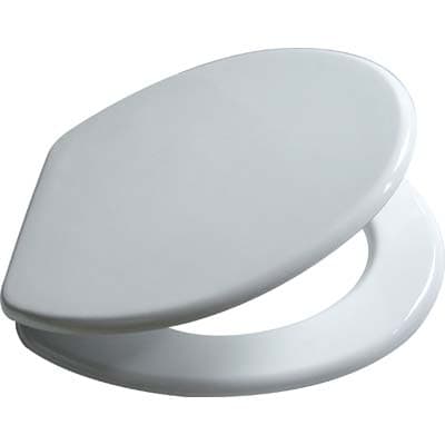 Sedile WC Domus MDF Bianco 5 Pezzi Coprivaso Copriwater 5 Pezzi - 2