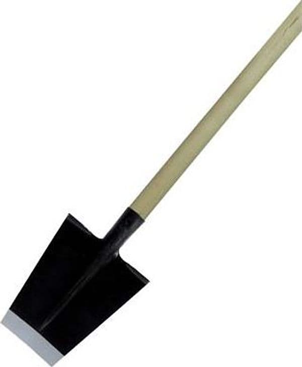 Vanghetto Punta Quadra Forgiato con Manico Acciaio Legno Cm 37X22 H.cm 168 – Autres